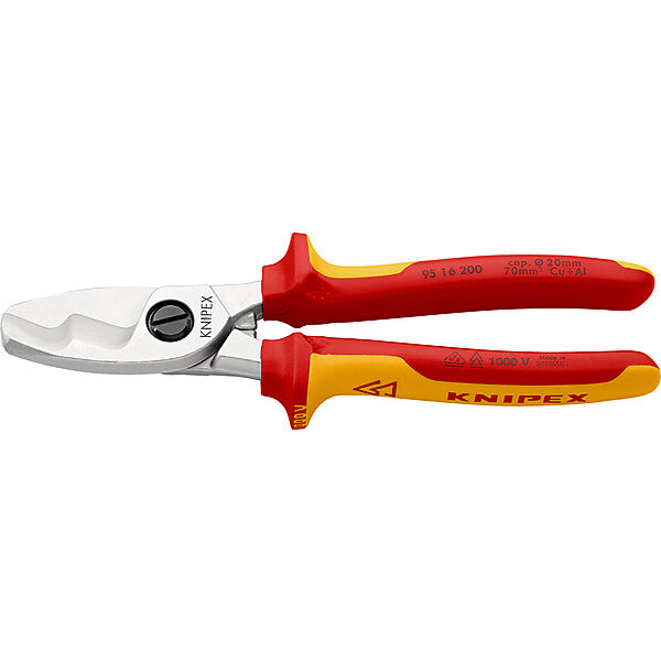 KNIPEX Kabelschere isoliert, 200mm 95 16 200 SB